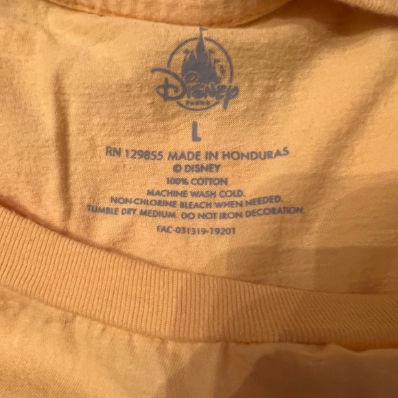 !!SOLD!! Yellow Large Walt Disney World Shirt - Picture 5 of 7